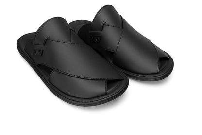 Handmade Men’s Peshawari Style Slippers – Black & Brown | Classic & Comfortable|Premium Handmade Sleeper – Comfortable & Durable A.Lifestyle.pk