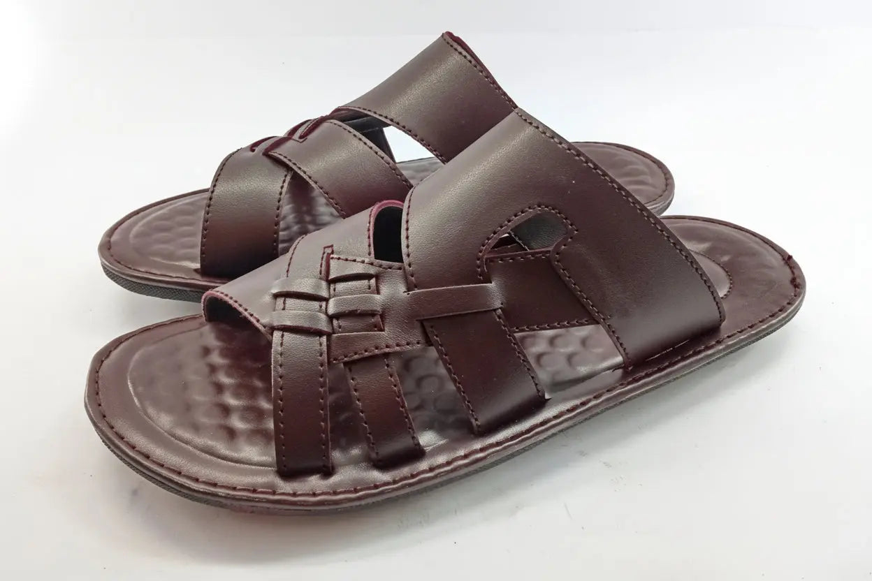 100% Handmade Cross-Strap Slippers – Premium Comfort | Free COD A.Lifestyle.pk